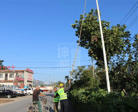 Jiayu Town, Xingyang City solar street lamp project started